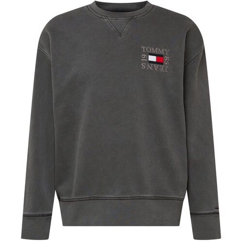 Tommy Jeans Sweater majica 'Timeless' mornarsko plava / tamo siva / crvena / bijela Cene