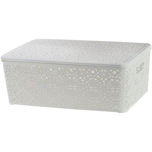 Microcer Korpa čipkasta 39x27x14cm sa poklopcem Slike