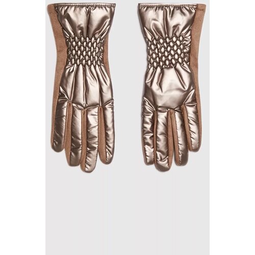 Marisse Brown Quilted Gloves Cijene