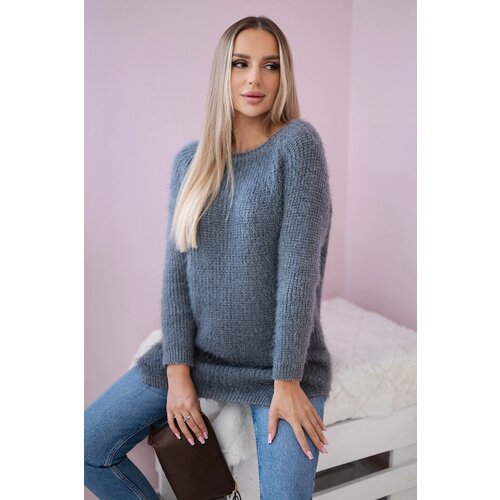 Kesi Włoski Fluffy sweater Graphite Slike