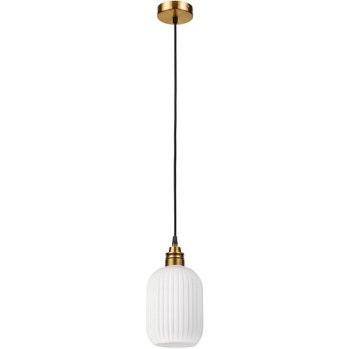  Visilica na sajli HECTOR 1xE27/15W/230V, bela/mesing, fi 14 cm Cene
