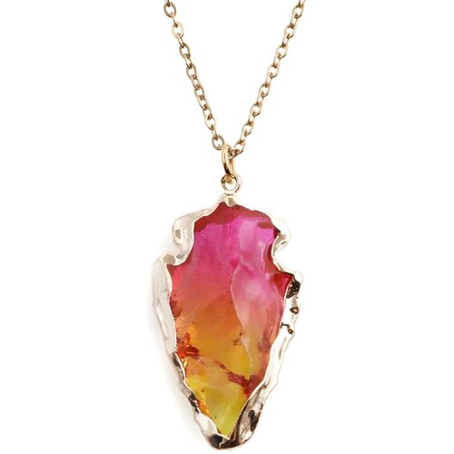 Ogrlica Crystal Stone - Ružičasta / Žuta KP23360 Cene
