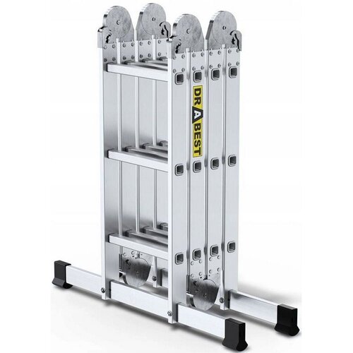Baulich Tehničke aluminijske ljestve multifunkcionalne 4x3 gazi&amp;scaron;ta s platformom Slike