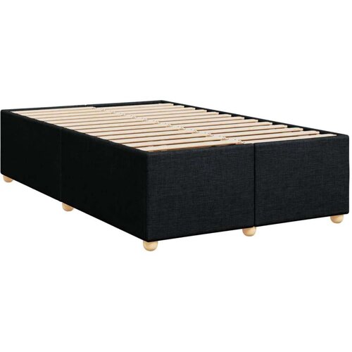 VidaXL Okvir kreveta crni 120 x 190 cm od tkanine Slike