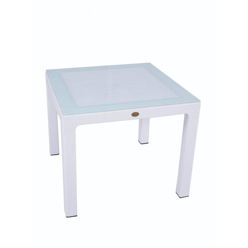  Sto 90x90 sa staklom Beli Cene