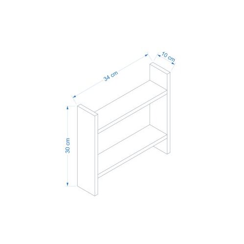 Hanah home Kuhinjska polica 34x10x30cm Bež Slike