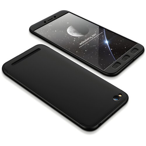 GKK Za&amp;scaron;titna futrola 360 - Prednji i stražnji poklopac cijelog mobitela za Xiaomi Redmi 5A - Crna Slike