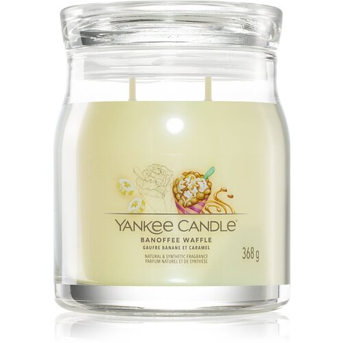 Yankee Candle Banoffee Waffle di&amp;scaron;eča sveča Signature 368 g Slike
