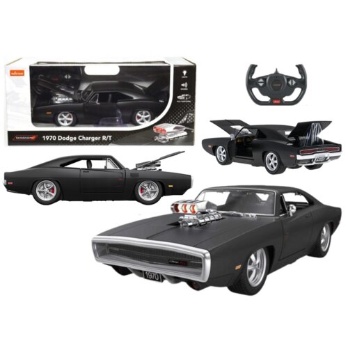 Rc auto 1:16 daljinski upravljač Dodge Charger R/T otvarajući elementi crne boje Slike