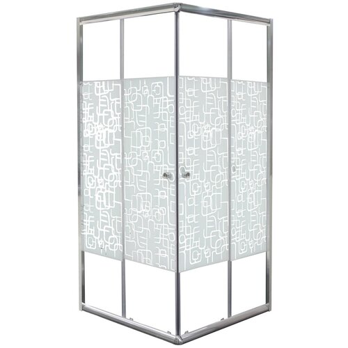 Sanotechnik kutna tu&amp;scaron; kabina Como (D x &amp;Scaron; x V: 80 x 80 x 190 cm, Debljina: 4 mm, Srebrne boje) Slike