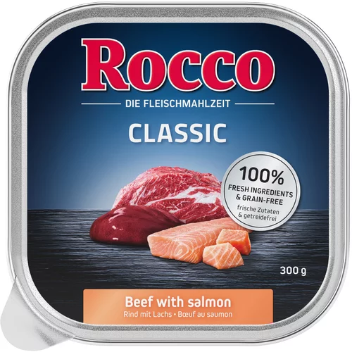 Rocco Varčno pakiranje Classic pladnji 27 x 300 g - Govedina z lososom