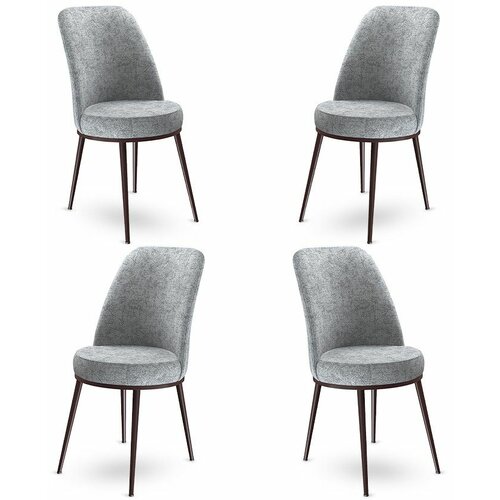 HANAH HOME dexa - grey, brown greybrown chair set (4 pieces) Cene