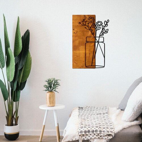 Wallity Zidna dekoracija Cicek1, 40x58 cm, Smeđa boja Cene