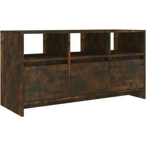 Maison Chic TV omarica - TV stojalo - Televizijska omarica dimljeni hrast 102x37,5x52,5 cm iverna plo&amp;scaron;ča, (21699792) Slike
