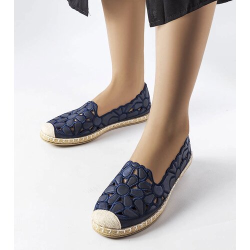 Gemre Navy blue lace espadrilles Lamarre Cijene