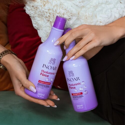 INOAR Hyaluronic Force Shampoo hidratantni &amp;scaron;ampon s hijaluronskom kiselinom 1000 ml Slike