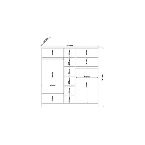 Hanah home ormar mat bele boje rb 094 02 Slike
