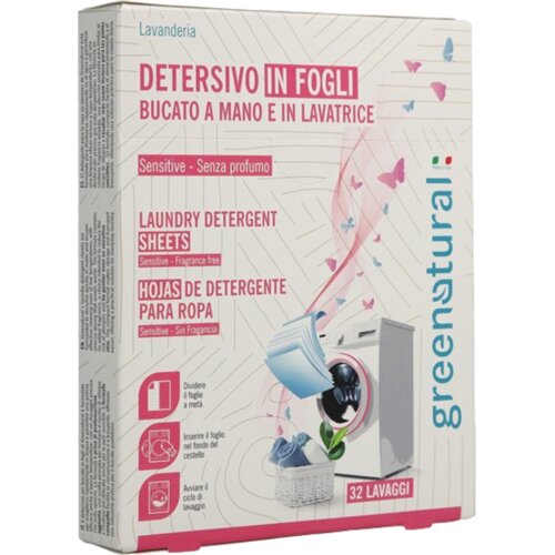 Greenatural Deterdžent u listićima, neparfimirani - 16 komada Slike