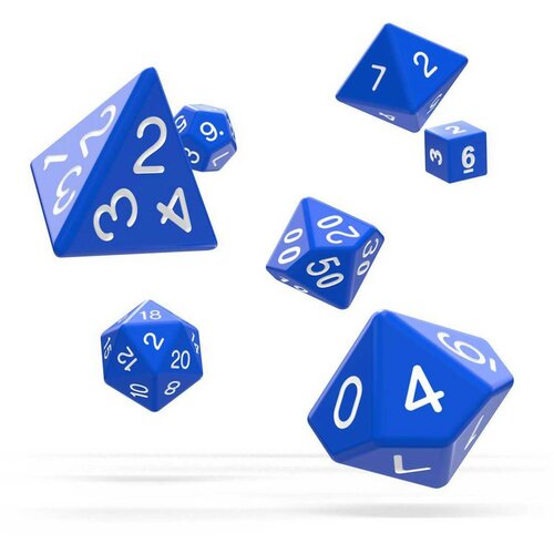 Oakie Doakie kockice dice rpg set solid - blue (7) Cene