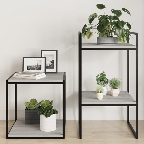 VidaXL Zidne police 4 kom boja hrasta 40x40x1 5 cm konstruirano drvo Slike