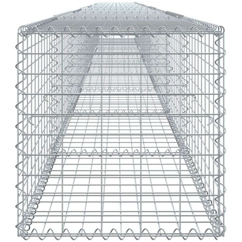 VidaXL Gabionska ko&amp;scaron;ara s poklopcem 900x50x50 cm od pocinčanog željeza Slike