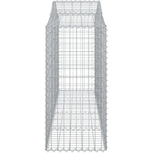  Lučne gabionske ko&amp;scaron;are 11kom 200x50x100/120cm pocinčano željezo Slike