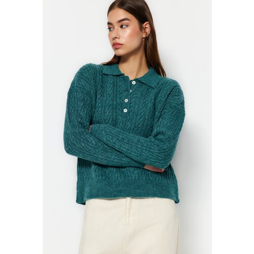 Trendyol Sweater - Khaki - Regular fit Slike