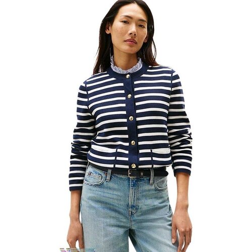Tommy Hilfiger prugasti ženski kardigan THWW0WW40846-0X4 Cene