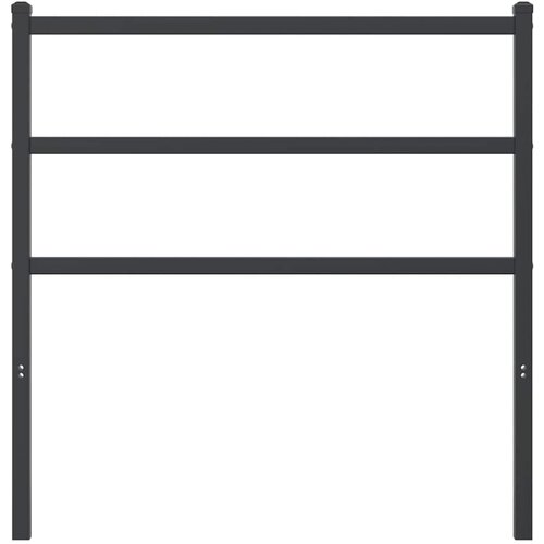  Metalno zamjensko uzglavlje crno 90 cm Slike