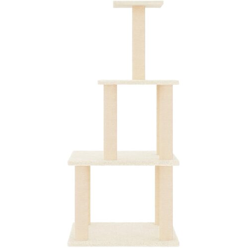 Penjalica za mačke sa stupovima za grebanje krem 111 cm Slike