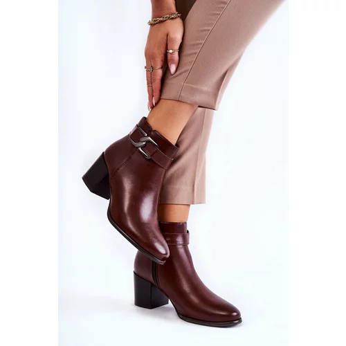 Kesi Women's Warm Boots With Decoration Brown Astrid