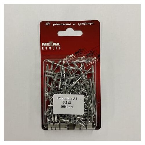 MetalKom Pop nitna, 3.2x8, 100 komada Cene