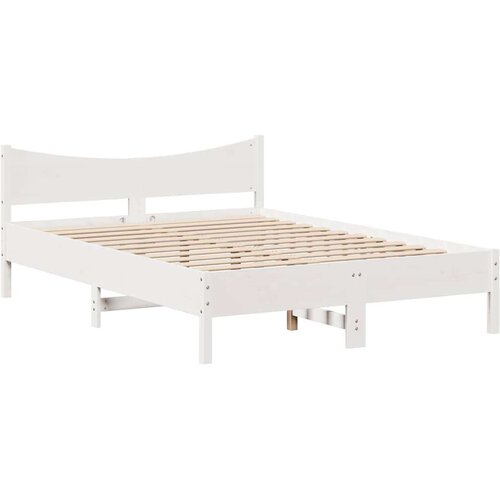 VidaXL Okvir za krevet s ladicama bijeli 150 x 200 cm borovina Slike