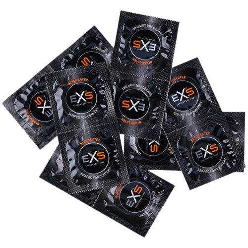 EXS Black - kondom od lateksa - crni (100 kom) Slike