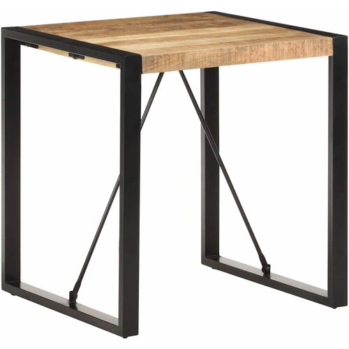  Blagovaonski stol 70 x 70 x 75 cm od masivnog grubog drva manga Slike