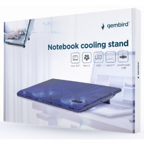 Gembird NBS-2F15-05 hladnjak za laptop, 15.6 2x125mm Fan, USB, 340x250mm, Ergo Stand Cene