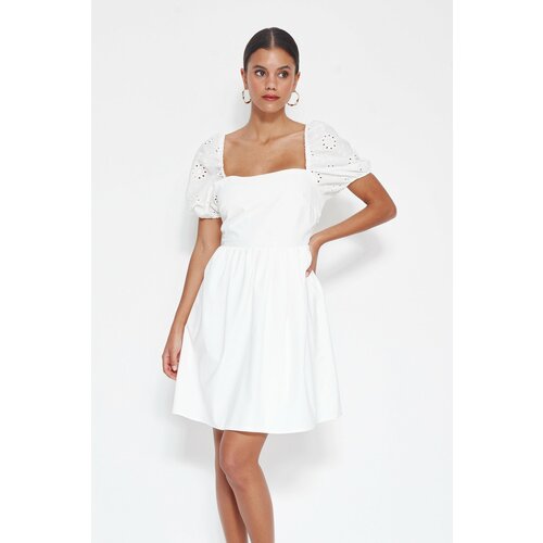 Trendyol Dress - White - Skater Cene