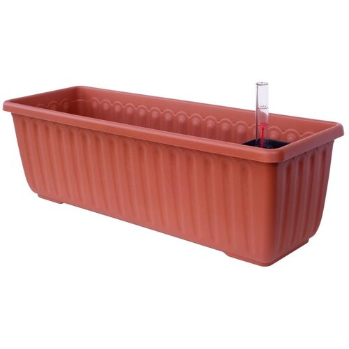 Plastia Smeđa samonavodnjavajuća posuda, dužina 100 cm Siesta - Slike