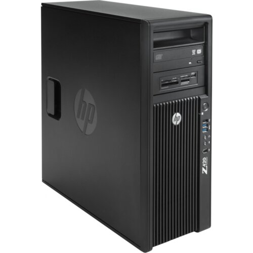 HP Obnovljeno - znaki rabe - Obnovljen namizni računalnik Z420, Xeon E5-1607 V2, 12GB, 128GB SSD, NVS 310, Windows 10 Pro, (5000001270) Slike