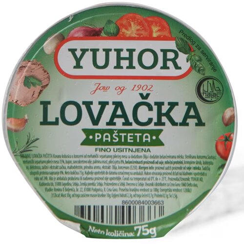 YUHOR pašteta Lovačka 75g Cene