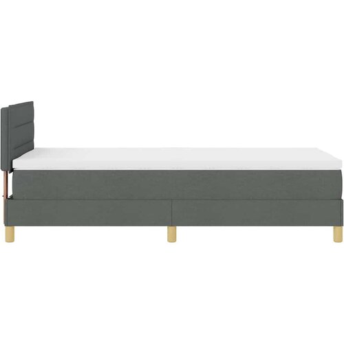  s opruga kutije Tamno siva 80 x 200 cm tkanina Slike
