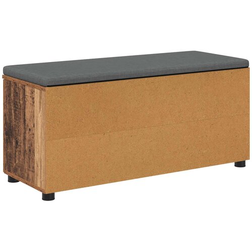  Klupa za hodnik s jastukom Staro drvo 100 x 38 x 46 cm Slike