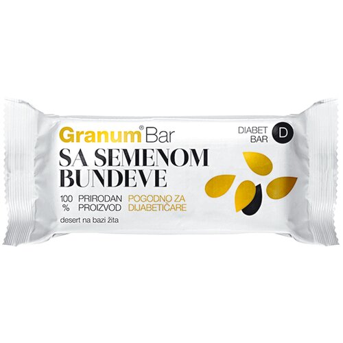 Granum Food Bar diabet sa bundevinim semenom 30g Slike