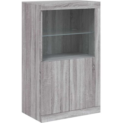  Komoda z LED lučkami siva sonoma 162x37x100 cm Slike