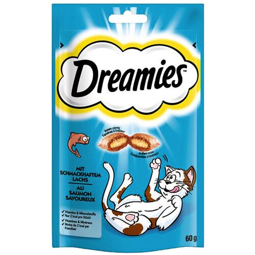 Dreamies mačji prigrizek - Varčno pakiranje: z lososom (6 x 60 g) Cene