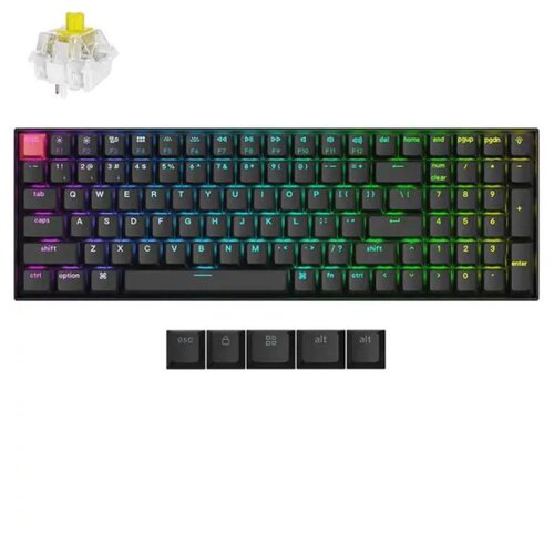 KEYCHRON tastatura K4X-B4 96% banana switch rgb black Cene