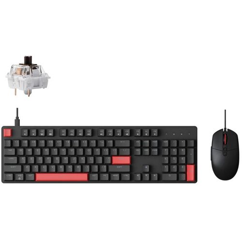 KEYCHRON tastatura + mi&amp;scaron; lemokey X2 qmk / M55 brown switch Slike