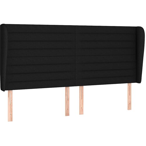  Krevet s oprugama i madracem crni 180x200 cm od tkanine Slike