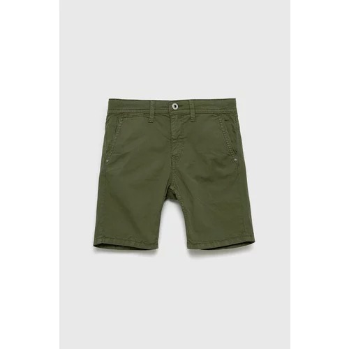 Pepe Jeans Dječje kratke hlače boja: zelena, podesivi struk