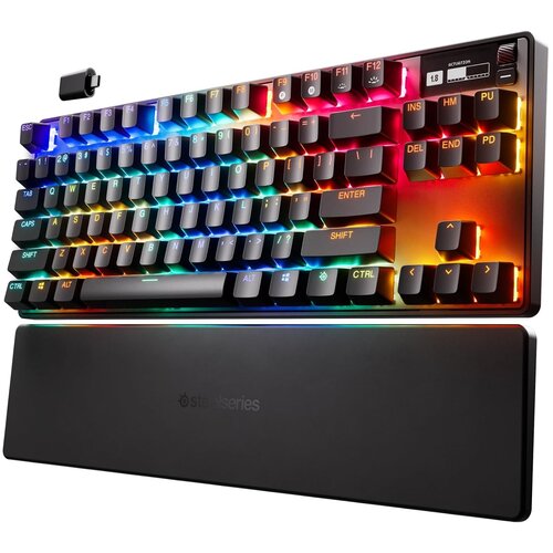 Steel Series Apex Pro TKL brezžična mehanska igralna tipkovnica črne barve z UK postavitvijo QWERTY Cene